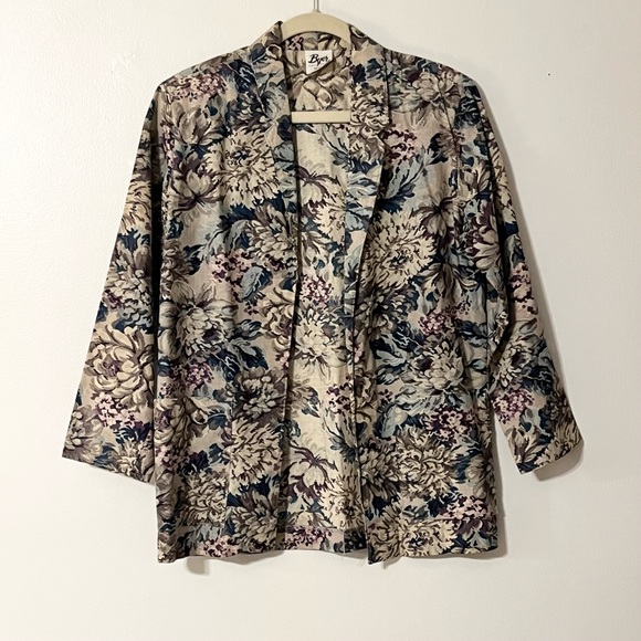Byer California Lightweight Floral Tapestry Print Blazer Women’s Size Medium - Picture 13 of 13